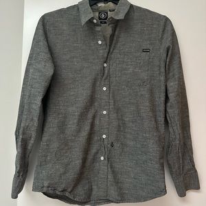 Men’s Volcom Medium Grey Button down